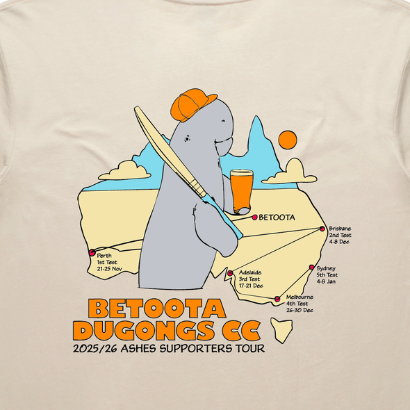 BETOOTA DUGONGS ASHES TOUR TEE